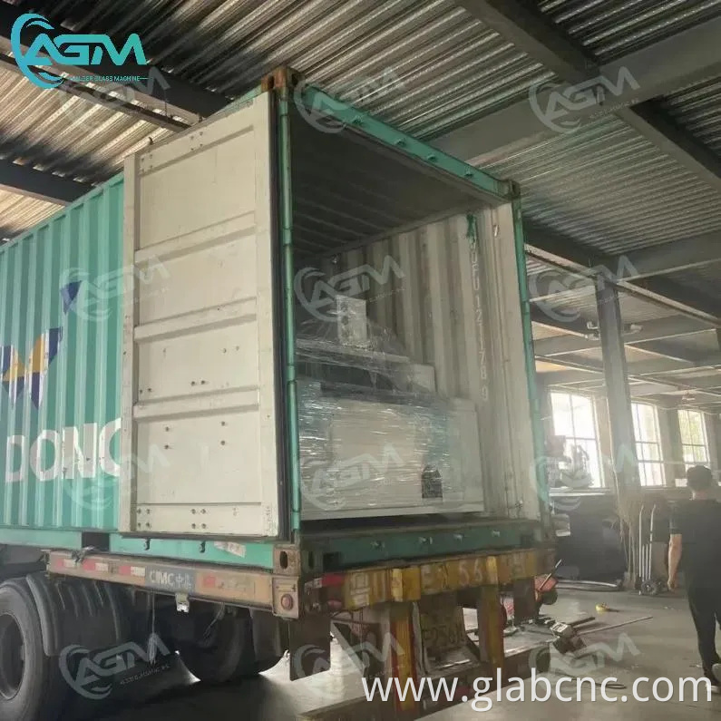 AGM Upgraded Technology Horizontal CNC Glass Working Machine Three Axis Machining